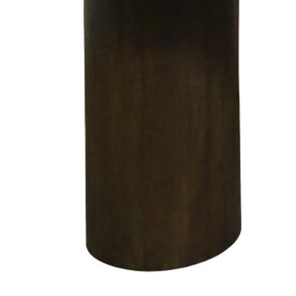 72" Dark Brown Solid Wood Double Pedestal Base Dining Table HomeRoots