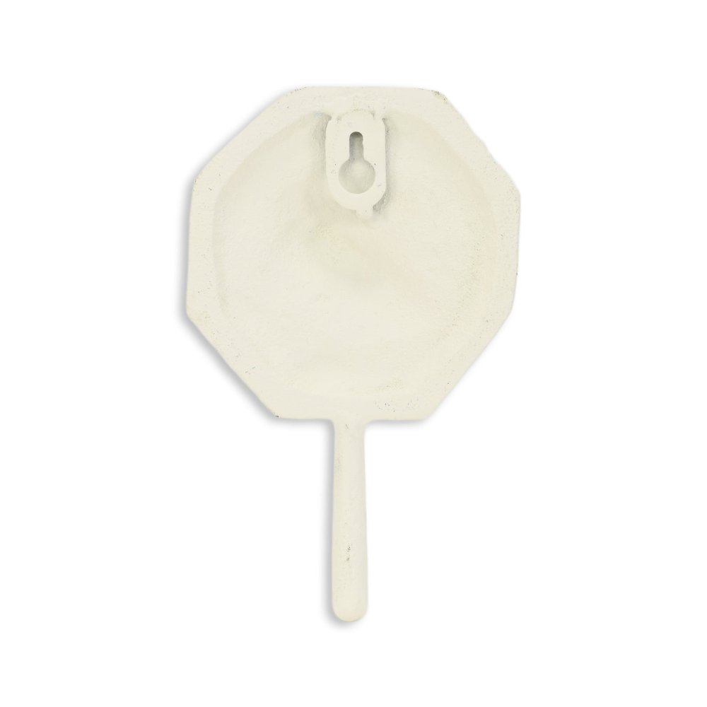 4" Blue And Cream Cast Iron Conch Shell Wall Hook — view 7