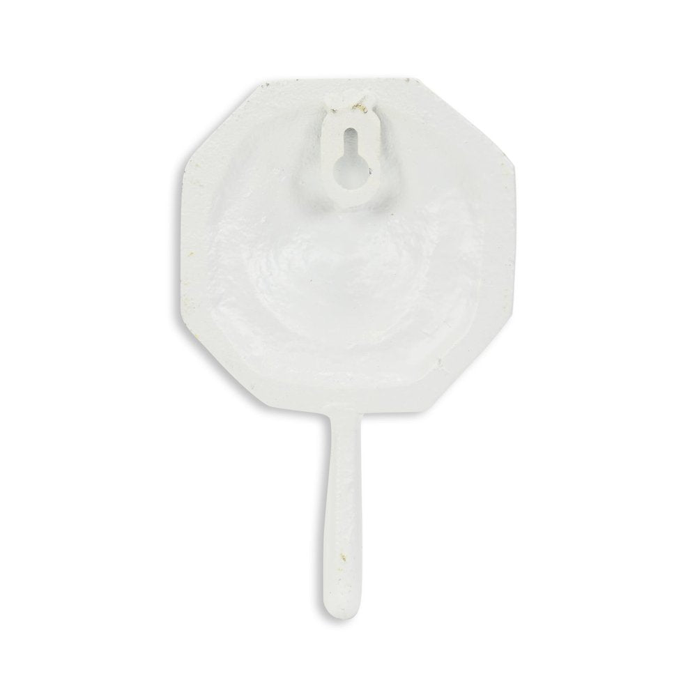 4" Cream And Pearl Cast Iron Seashell Wall Hook HomeRoots