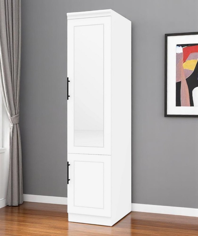 71" White Wood Mirrored Two Door Combo Dresser HomeRoots