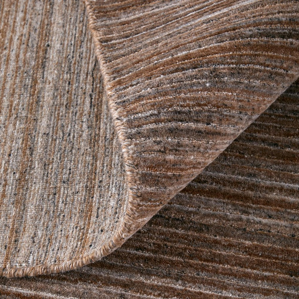 8' X 10' Brown Black And Gray Handmade Indoor Outdoor Area Rug — view 10