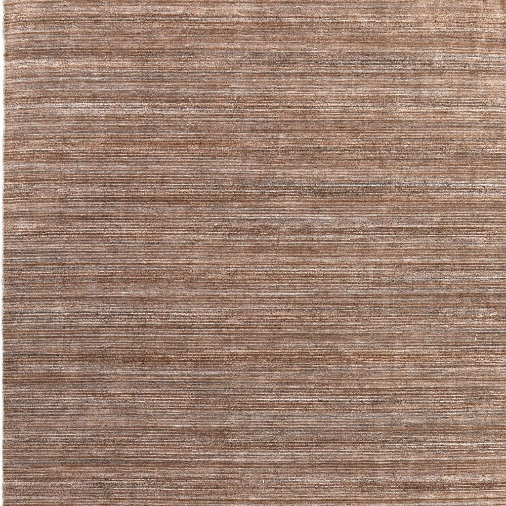 8' X 10' Brown Black And Gray Handmade Indoor Outdoor Area Rug — view 2