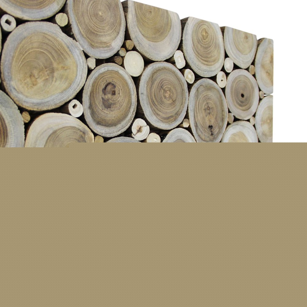 Natural Tree Stump Slice Teak Reclaimed Wood Decorative Wall Panels