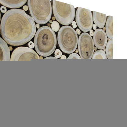 Natural Tree Stump Slice Teak Reclaimed Wood Decorative Wall Panels