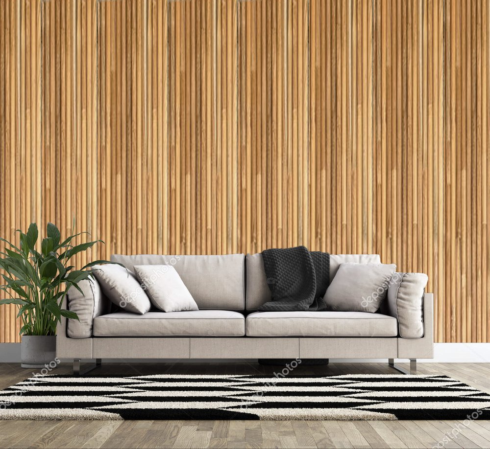 Brown 3D Embossed Striped Teak Reclaimed Wood Decorative Wall Panels HomeRoots