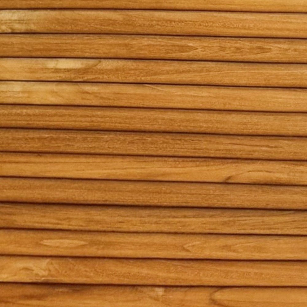 Brown 3D Embossed Striped Teak Reclaimed Wood Decorative Wall Panels HomeRoots