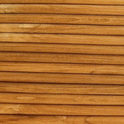 Brown 3D Embossed Striped Teak Reclaimed Wood Decorative Wall Panels HomeRoots