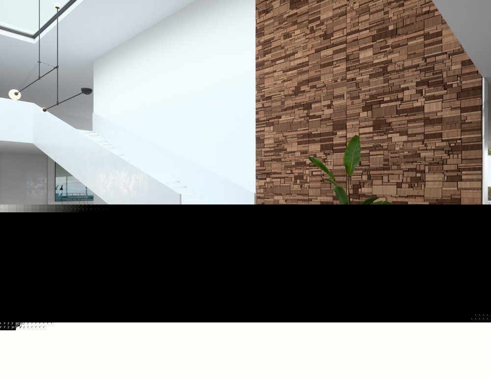 Brown 3D Embossed Abstract Teak Reclaimed Wood Decorative Wall Panels HomeRoots