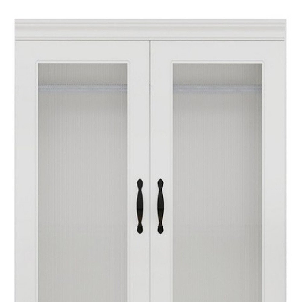 71" White Wood Two Door Two Drawer Combo Dresser HomeRoots