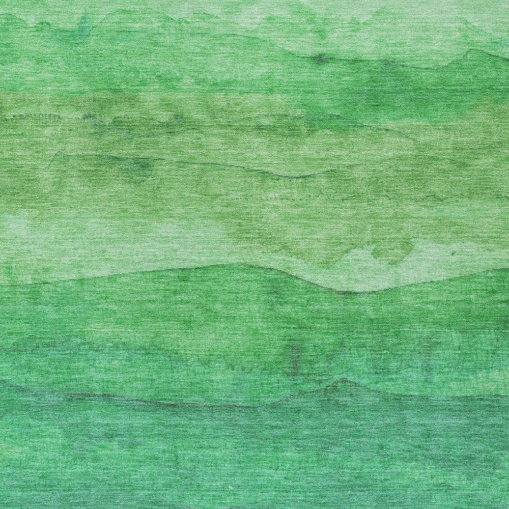 3' X 5' Green And Mint Green Abstract Washable Indoor Outdoor Area Rug — view 16