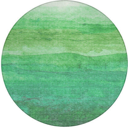 3' X 5' Green And Mint Green Abstract Washable Indoor Outdoor Area Rug HomeRoots