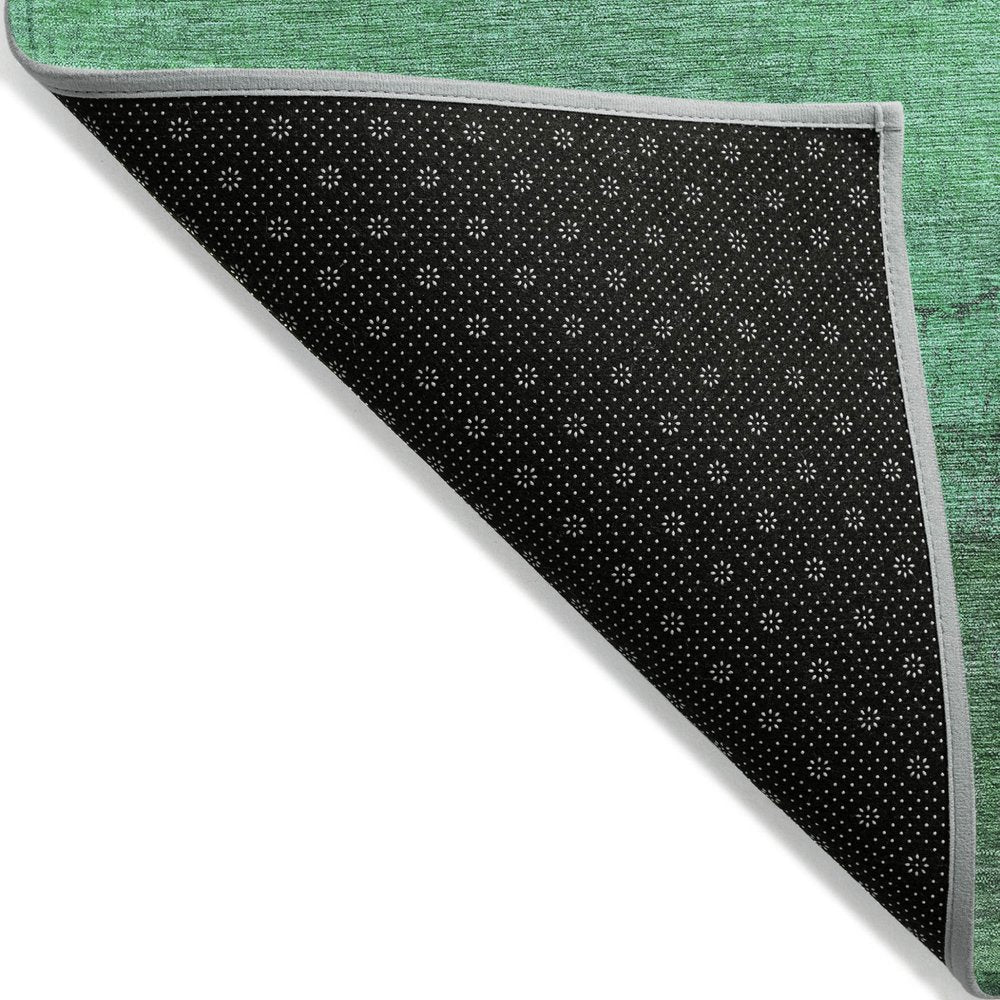 3' X 5' Green And Mint Green Abstract Washable Indoor Outdoor Area Rug HomeRoots