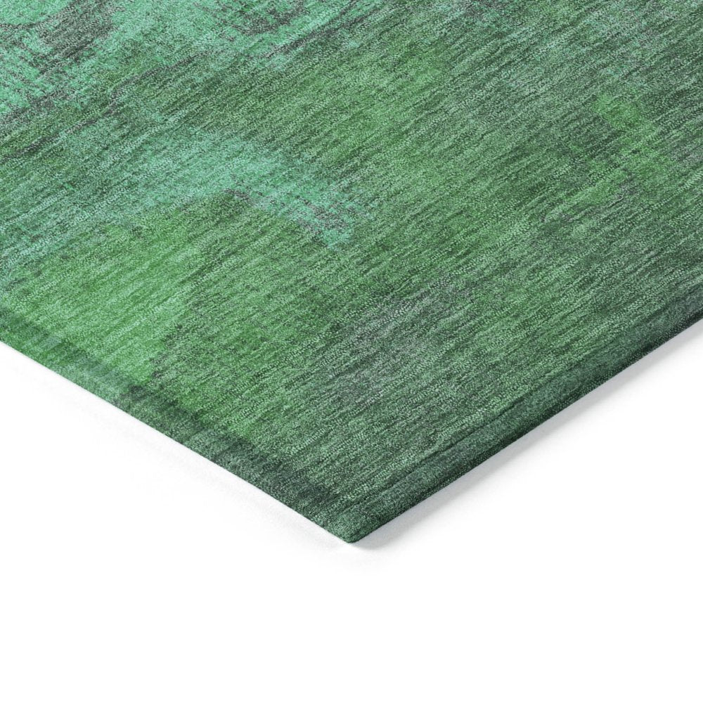 3' X 5' Green And Mint Green Abstract Washable Indoor Outdoor Area Rug HomeRoots