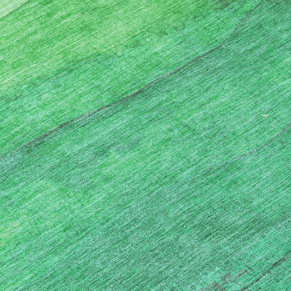 3' X 5' Green And Mint Green Abstract Washable Indoor Outdoor Area Rug — view 53