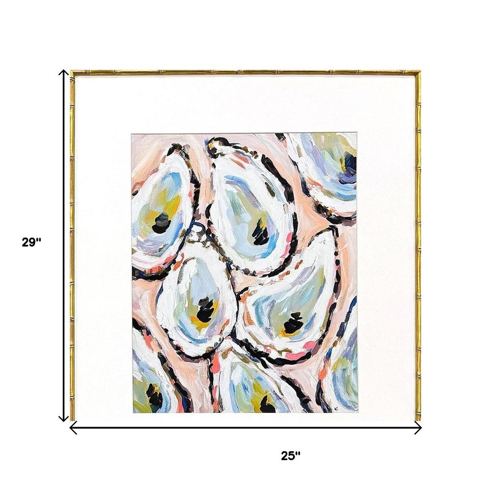 Set Of Two Oyster Shells Gold Framed Wall Art — view 6
