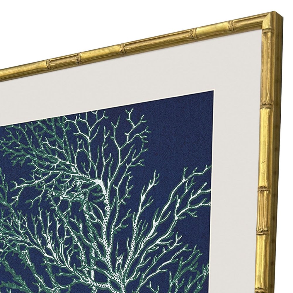 Set Of Four Sea Garden Gold Framed Wall Art HomeRoots