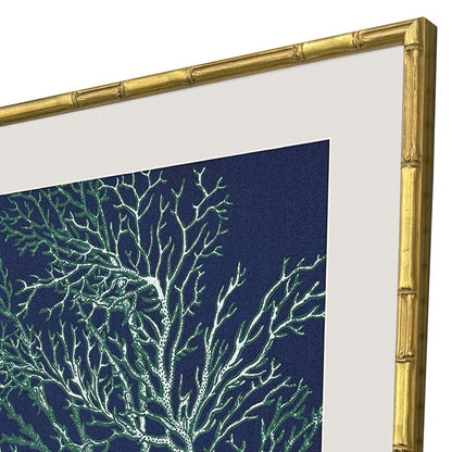 Set Of Four Sea Garden Gold Framed Wall Art HomeRoots