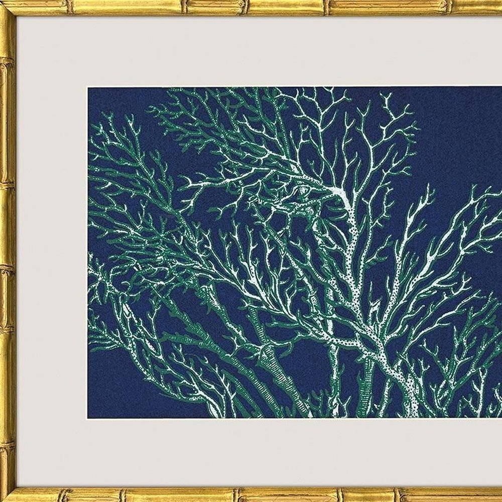 Set Of Four Sea Garden Gold Framed Wall Art — view 4