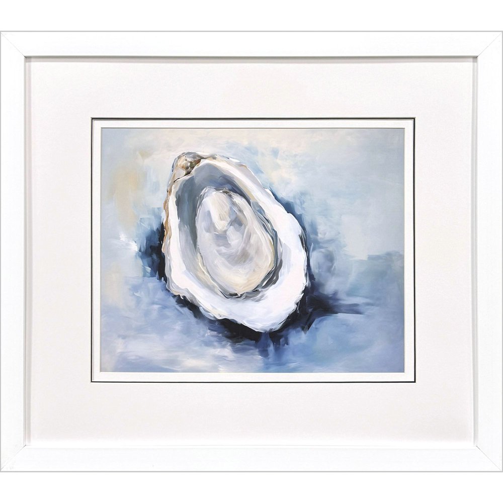 Mollusk II White Framed Wall Art HomeRoots