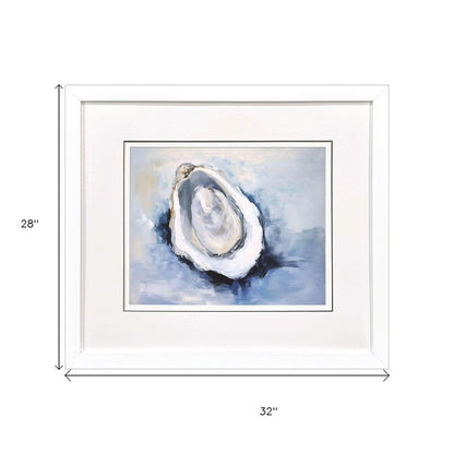 Mollusk II White Framed Wall Art HomeRoots