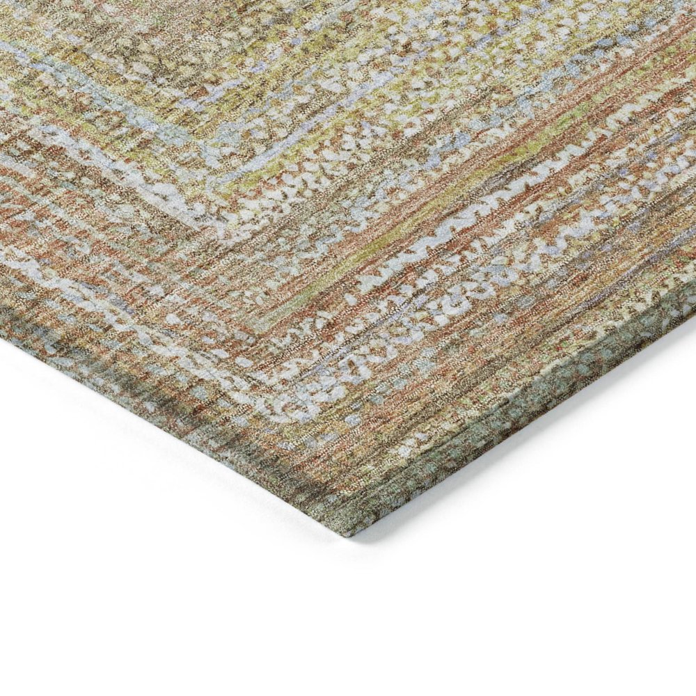 10' X 14' Tan Beige And Gold Geometric Washable Indoor Outdoor Area Rug HomeRoots