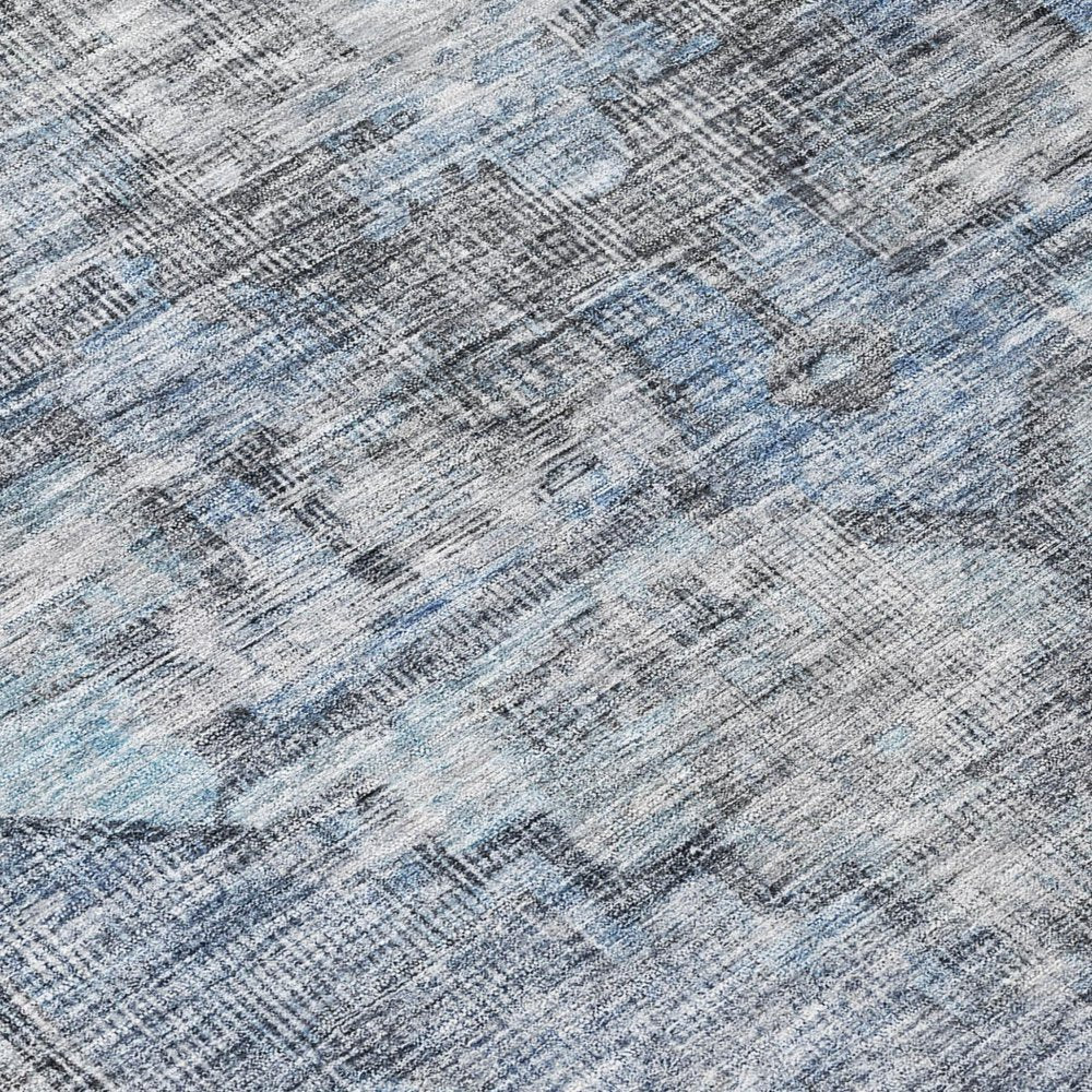 8' X 10' Blue Gray And Ivory Oriental Washable Indoor Outdoor Area Rug HomeRoots