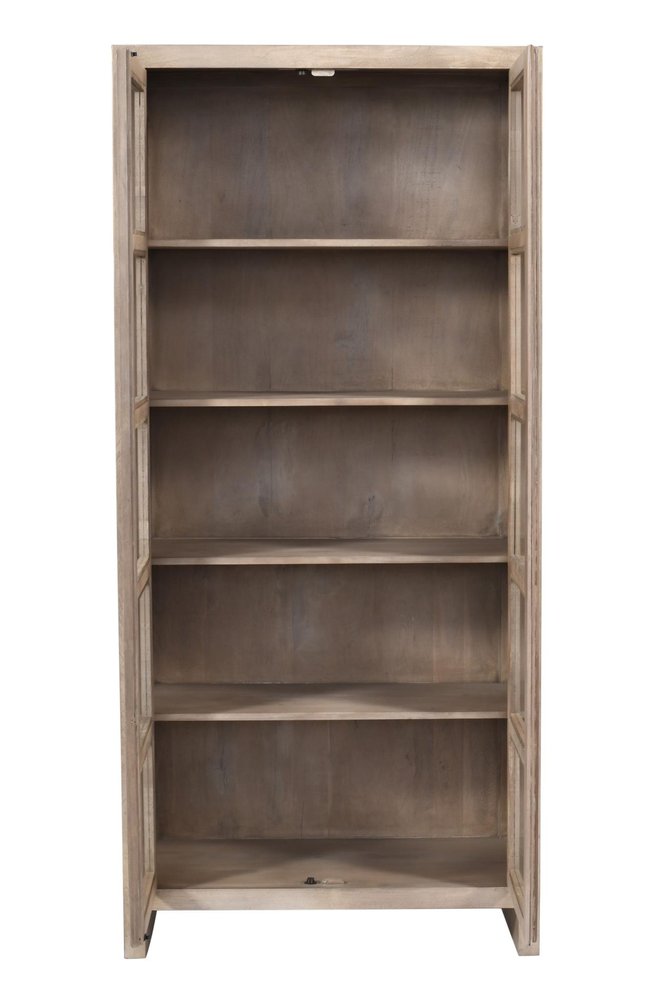 42" Ivory Solid Wood Accent Cabinet With Two Doors HomeRoots
