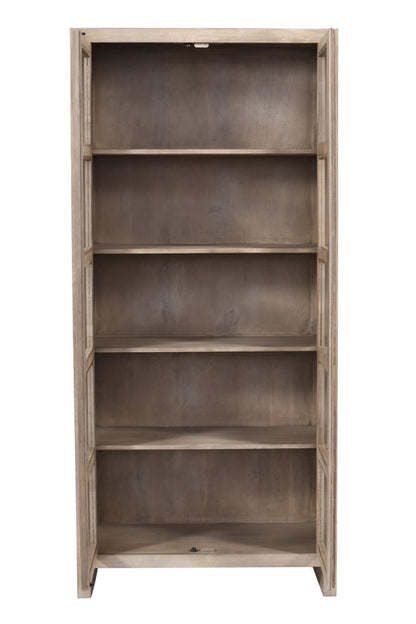 42" Ivory Solid Wood Accent Cabinet With Two Doors HomeRoots