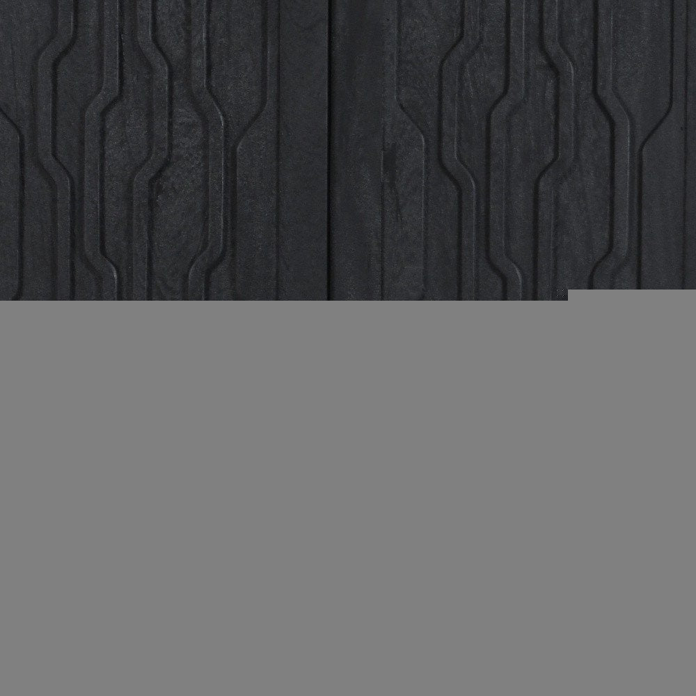 36" Graphite Solid Wood Accent Cabinet With Two Doors HomeRoots