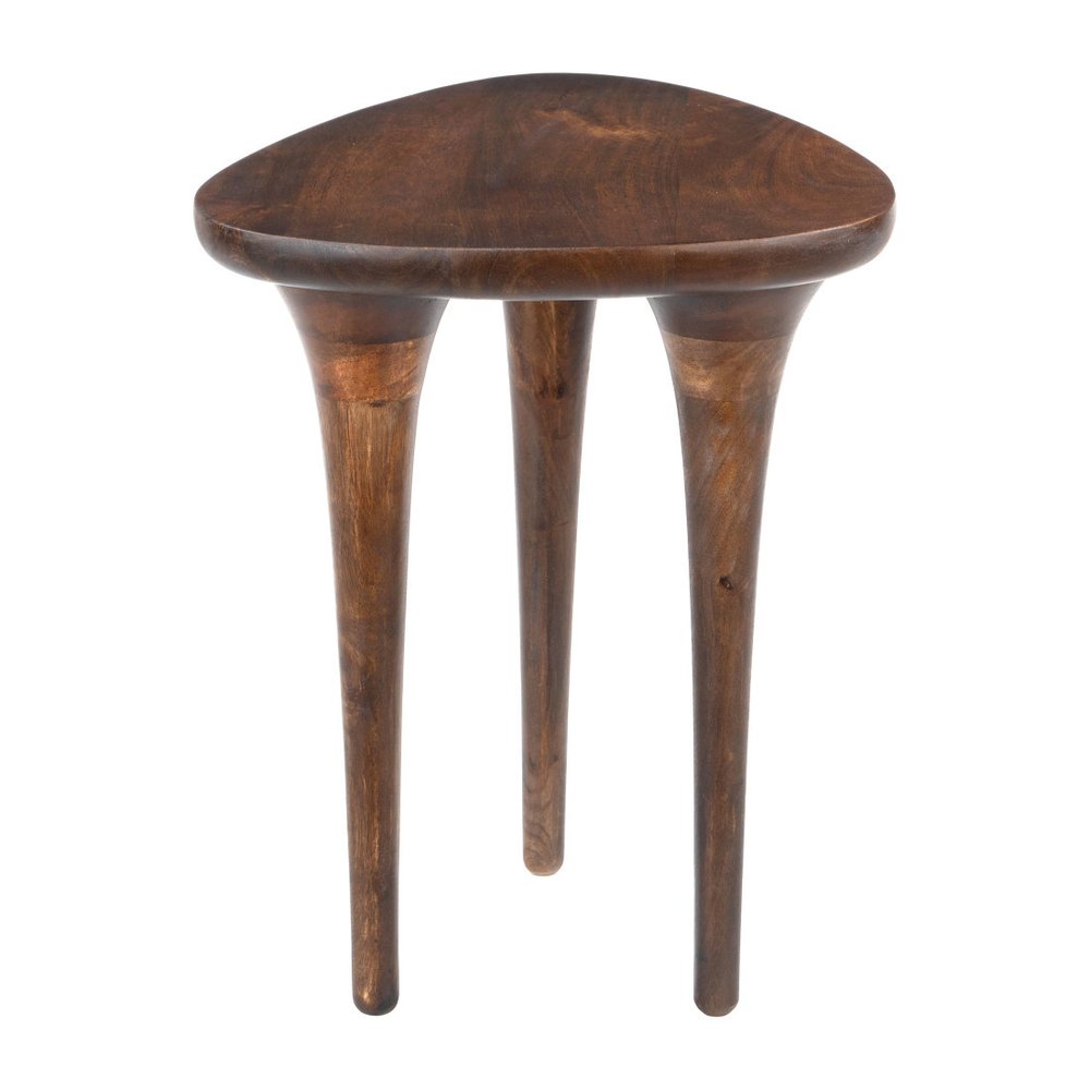 22" Walnut Solid Wood Oval End Table — view 5