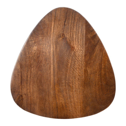 22" Walnut Solid Wood Oval End Table