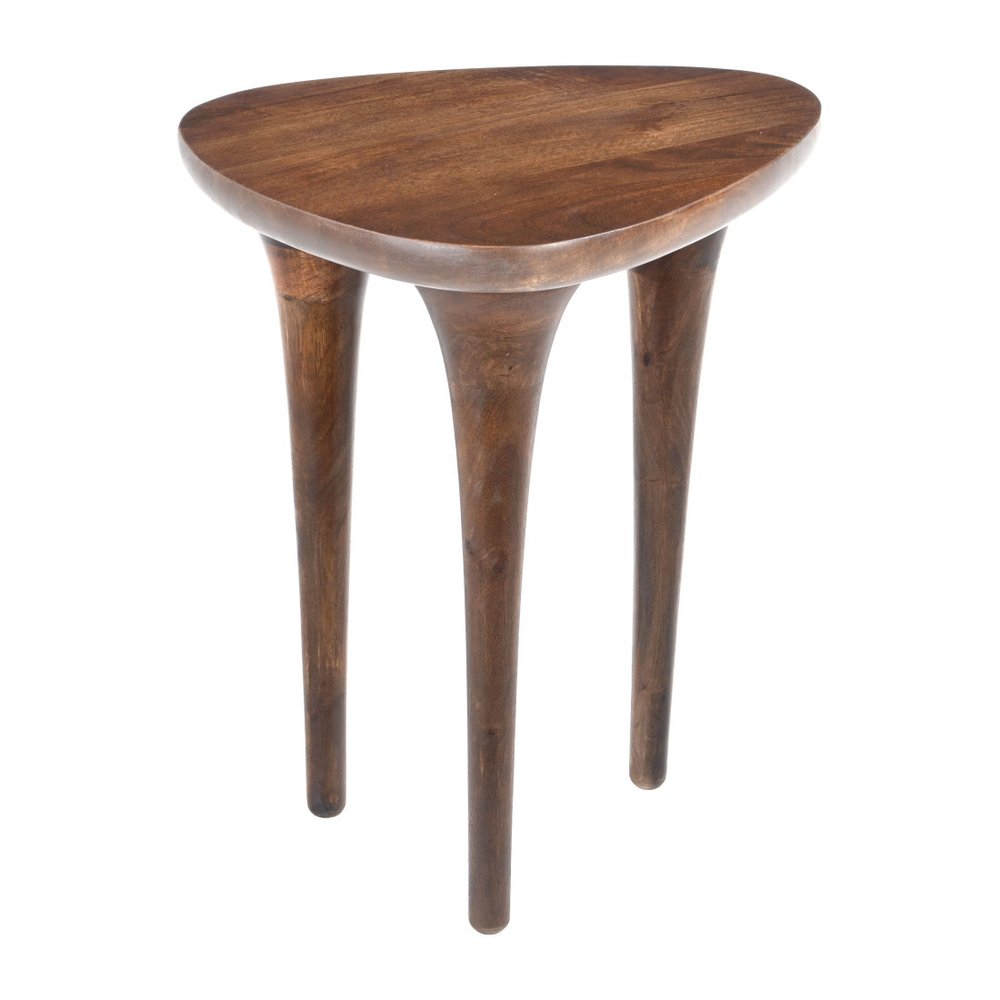 22" Walnut Solid Wood Oval End Table — view 8