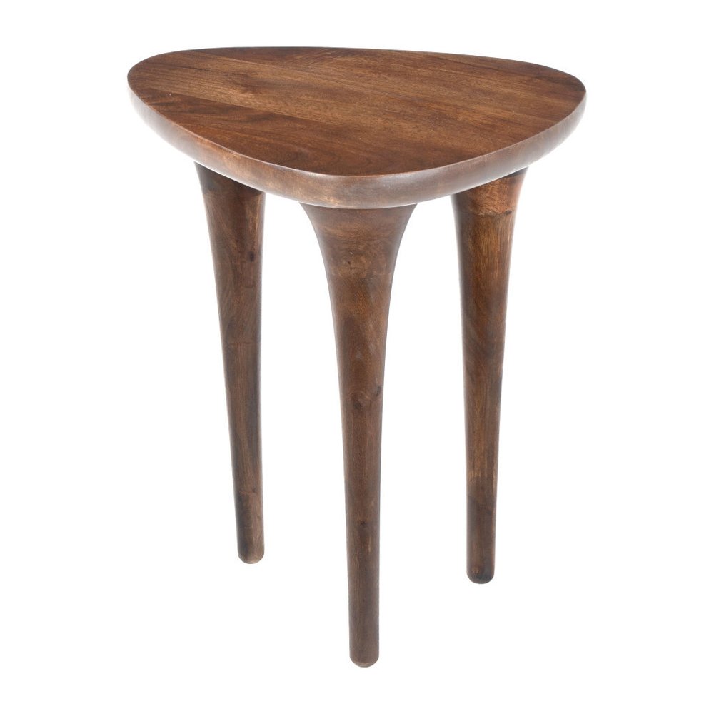 22" Walnut Solid Wood Oval End Table — view 2