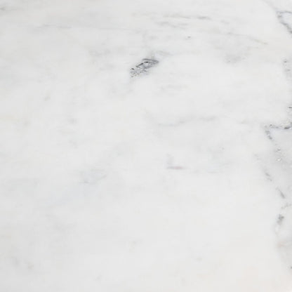 34" White and Black Marble and Iron Adjustable Height Round Bar Table HomeRoots