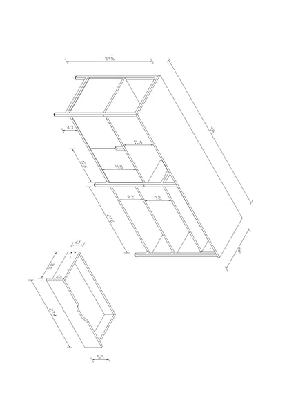 Living room side cabinet storage cabinet sideboard cabinet kitchen utensils cabinet - FurniFindUSA