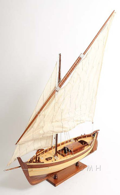 34" Unfinished Wood Hand Painted Model Boat HomeRoots