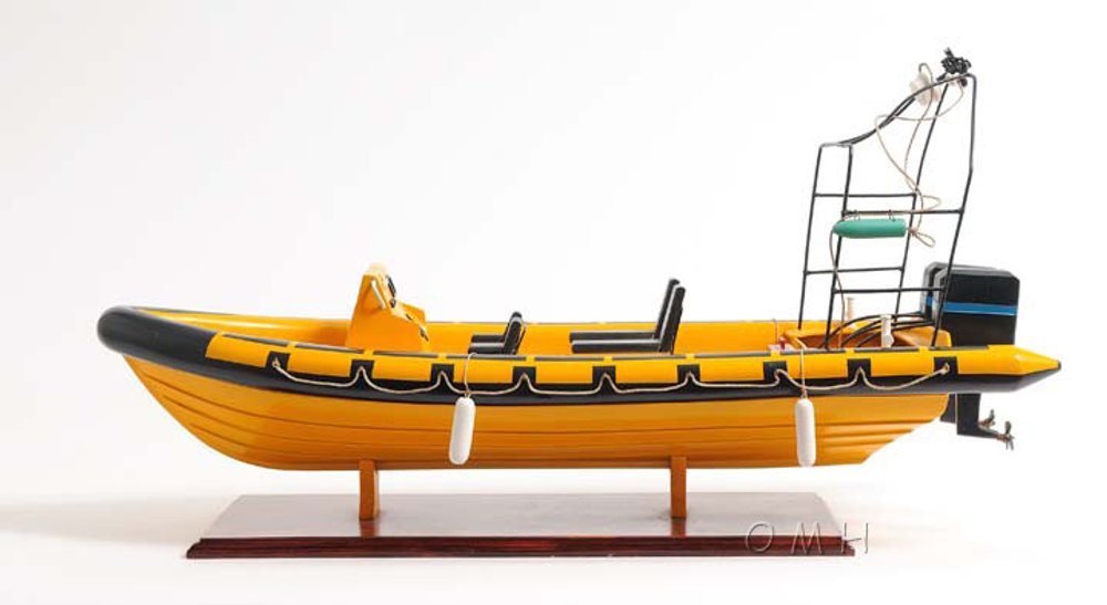 13" Unfinished Wood Hand Painted Model Boat HomeRoots