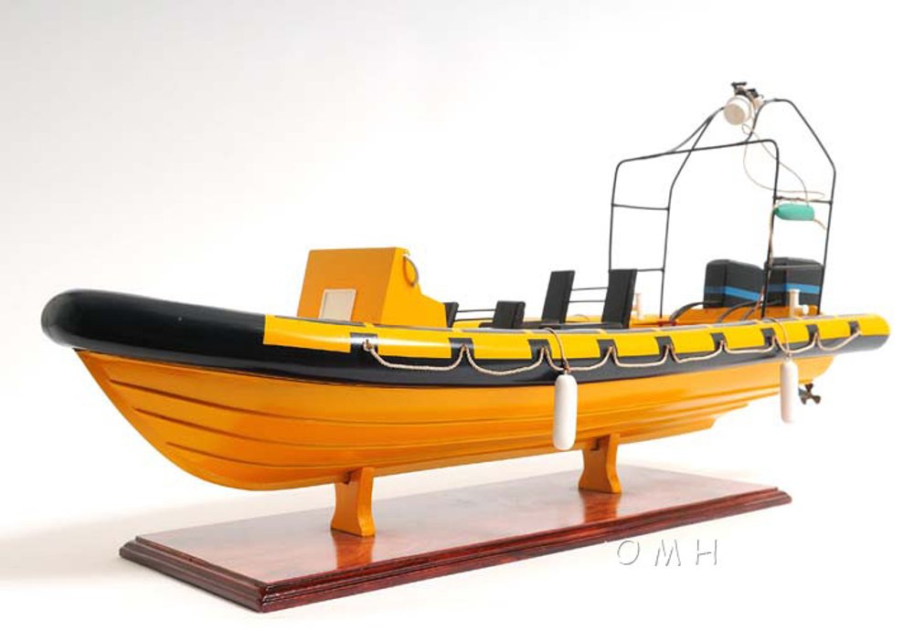 13" Unfinished Wood Hand Painted Model Boat HomeRoots