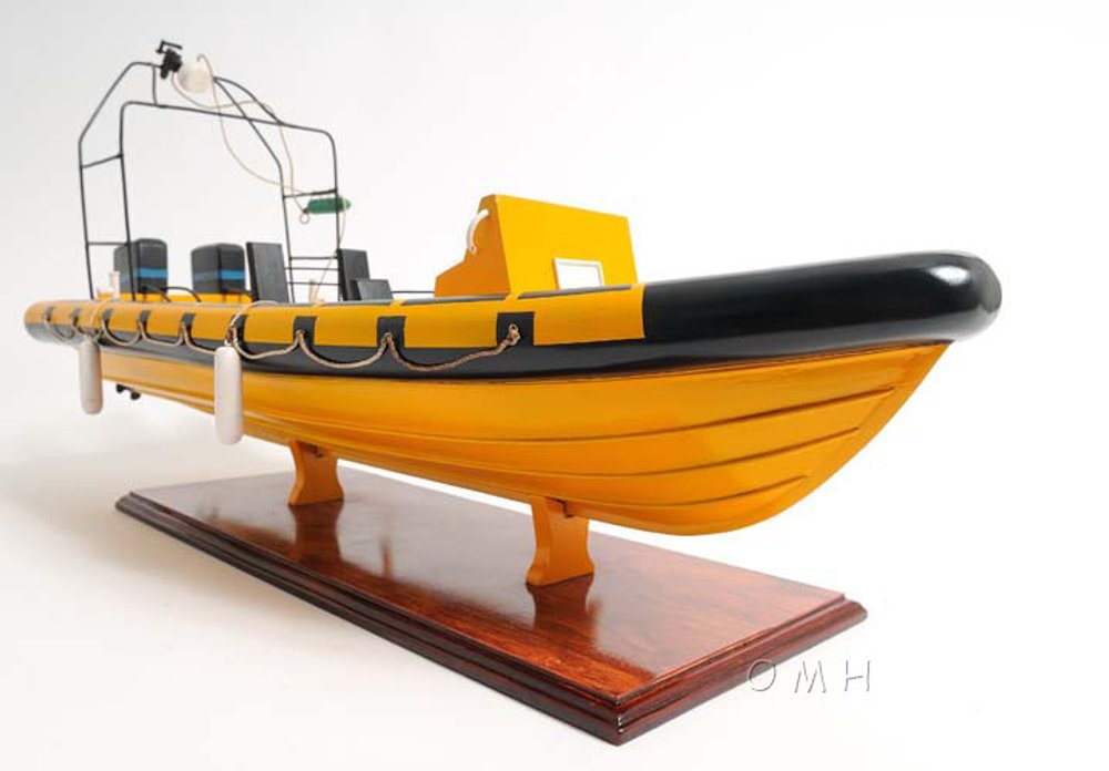 13" Unfinished Wood Hand Painted Model Boat HomeRoots
