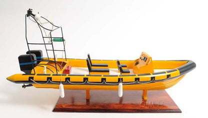 13" Unfinished Wood Hand Painted Model Boat HomeRoots