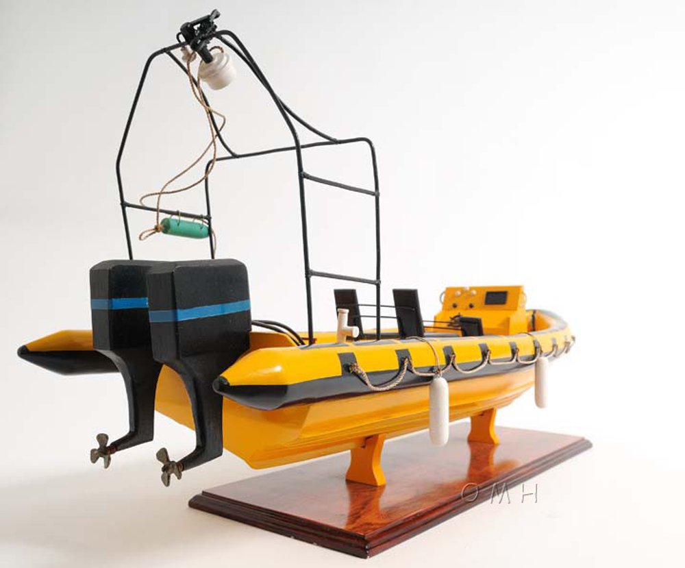 13" Unfinished Wood Hand Painted Model Boat HomeRoots