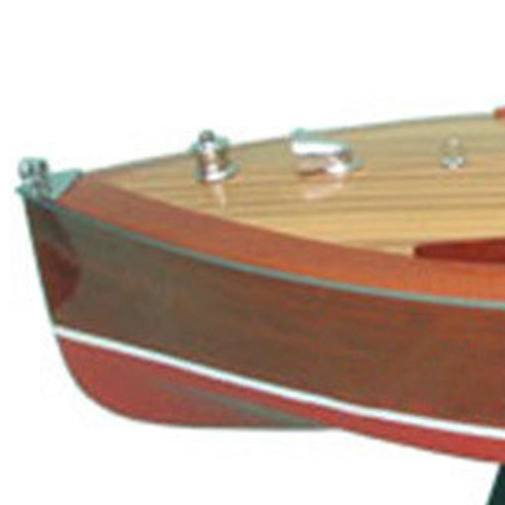9" Unfinished Wood Hand Painted Model Boat HomeRoots