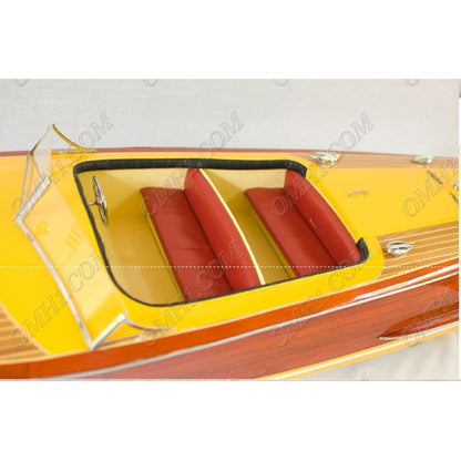10" Unfinished Wood Hand Painted Model Boat HomeRoots