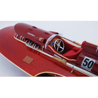 6" Unfinished Wood Hand Painted Model Boat HomeRoots