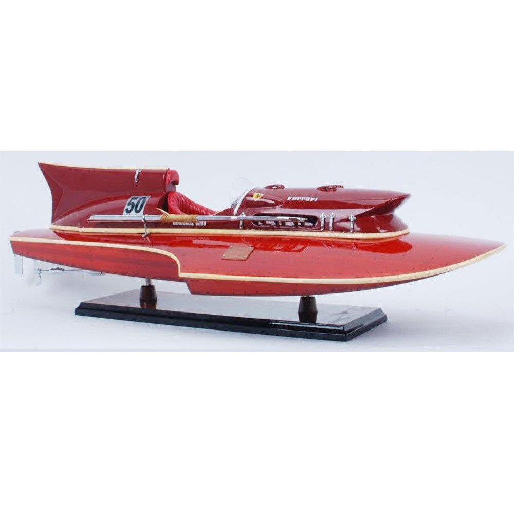 6" Unfinished Wood Hand Painted Model Boat HomeRoots