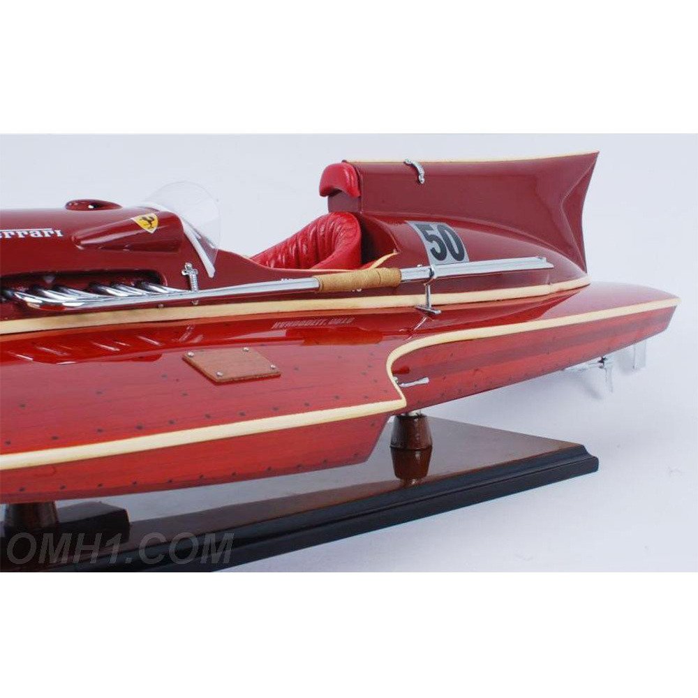6" Unfinished Wood Hand Painted Model Boat HomeRoots