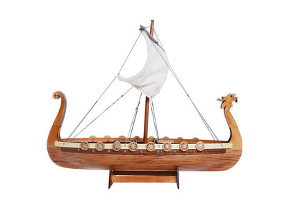 10" Unfinished Wood Hand Painted Model Boat HomeRoots