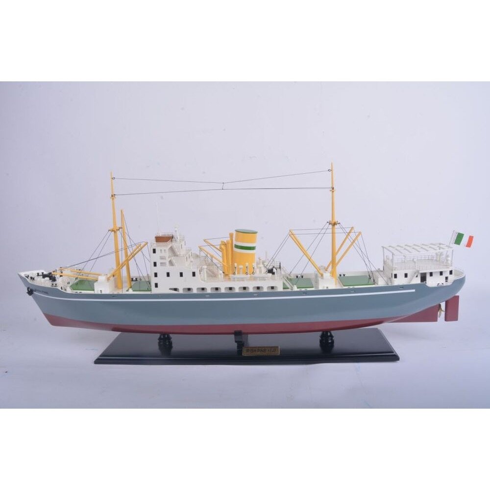 10" Unfinished Wood Hand Painted Model Boat HomeRoots
