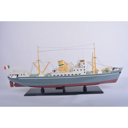 10" Unfinished Wood Hand Painted Model Boat HomeRoots