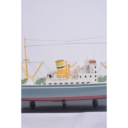 10" Unfinished Wood Hand Painted Model Boat HomeRoots